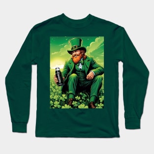 Folk Art Leprechaun Long Sleeve T-Shirt